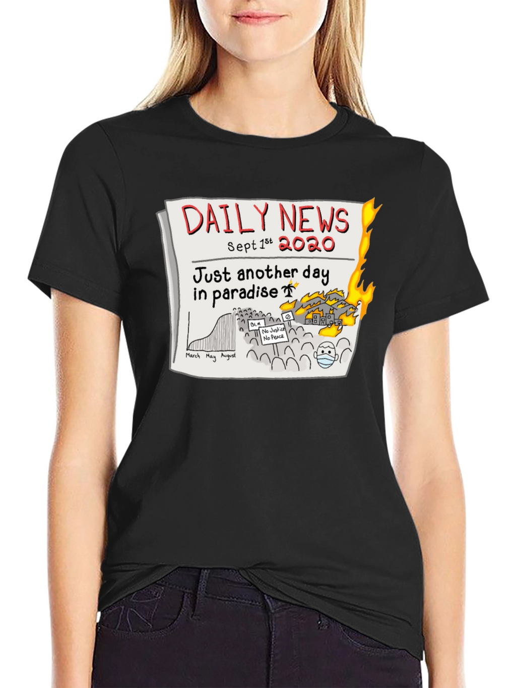 Daily News 2020 T-Shirt - Another Day in Paradise