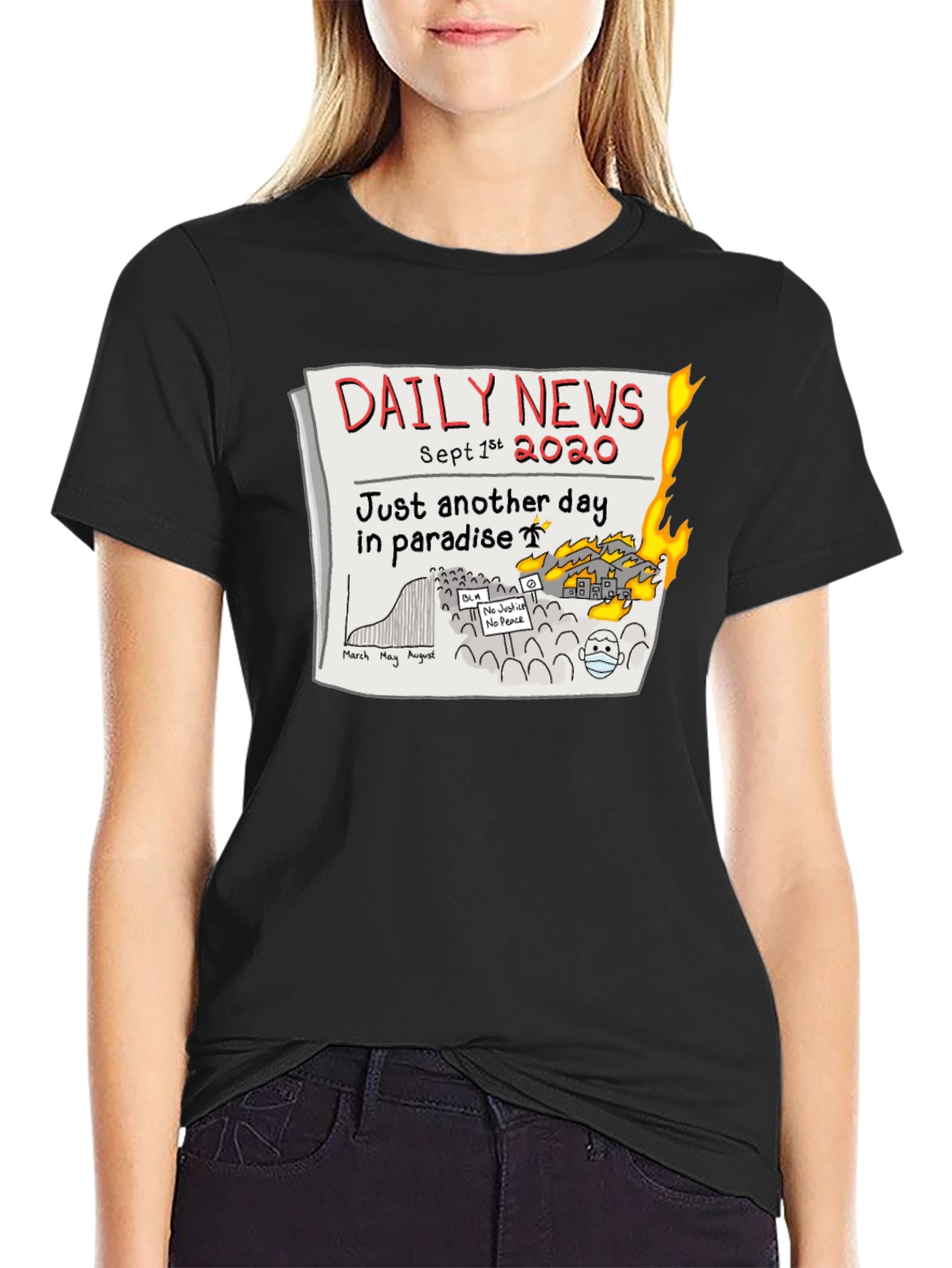 Daily News 2020 T-Shirt - Another Day in Paradise