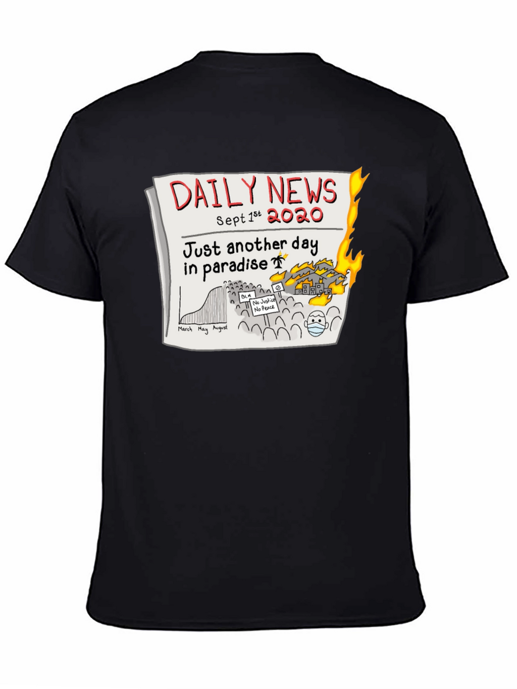 Daily News 2020 T-Shirt - Another Day in Paradise