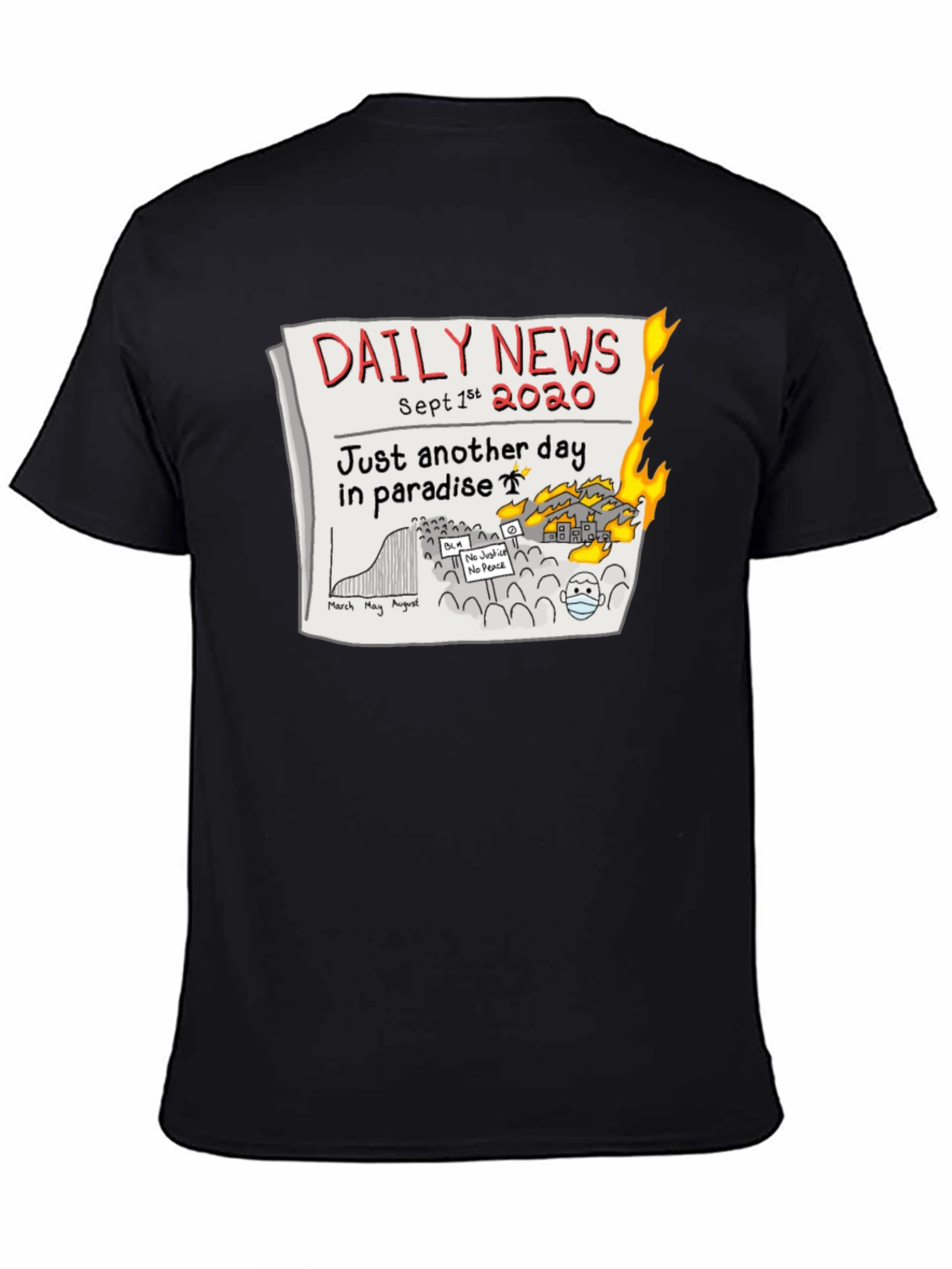 Daily News 2020 T-Shirt - Another Day in Paradise