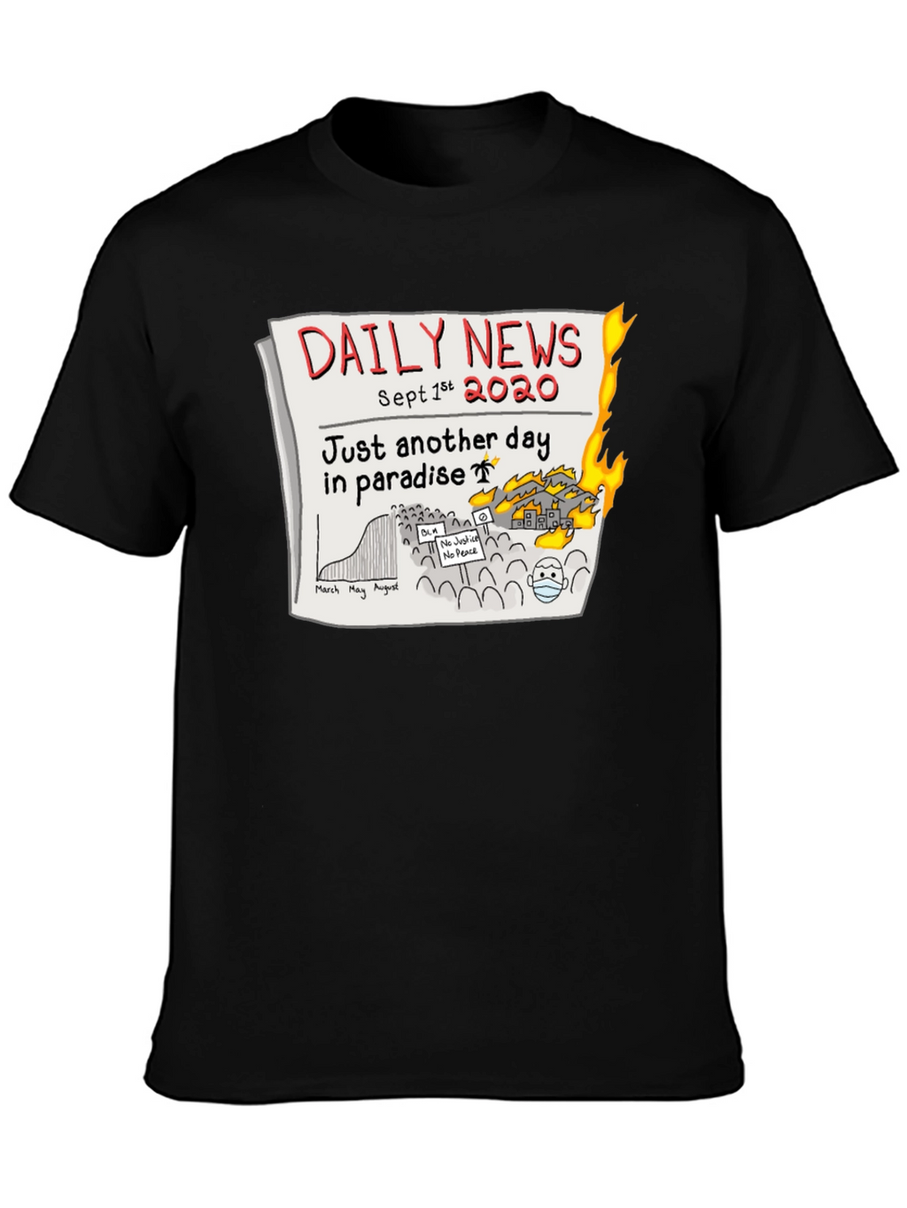 Daily News 2020 T-Shirt - Another Day in Paradise