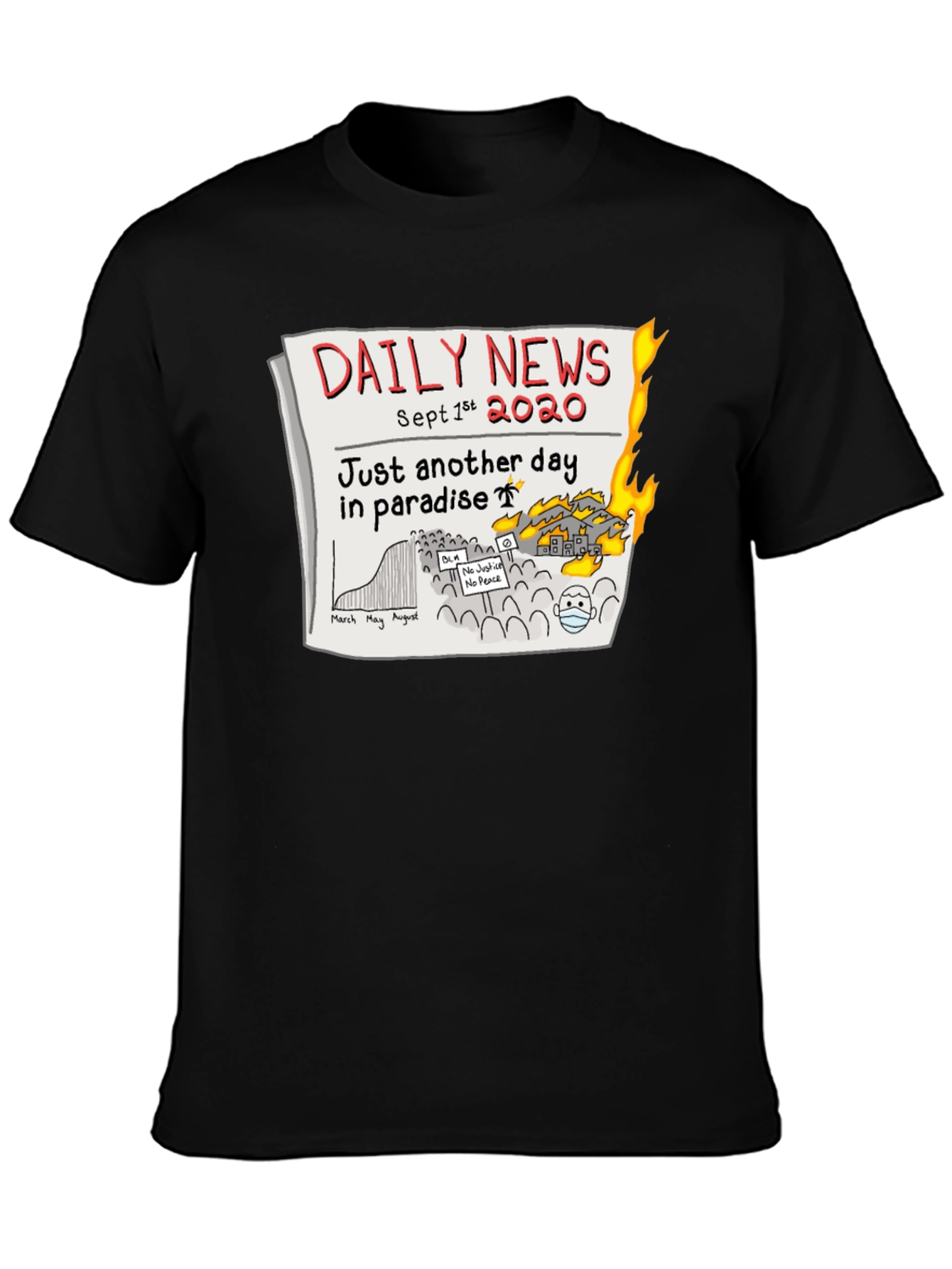 Daily News 2020 T-Shirt - Another Day in Paradise
