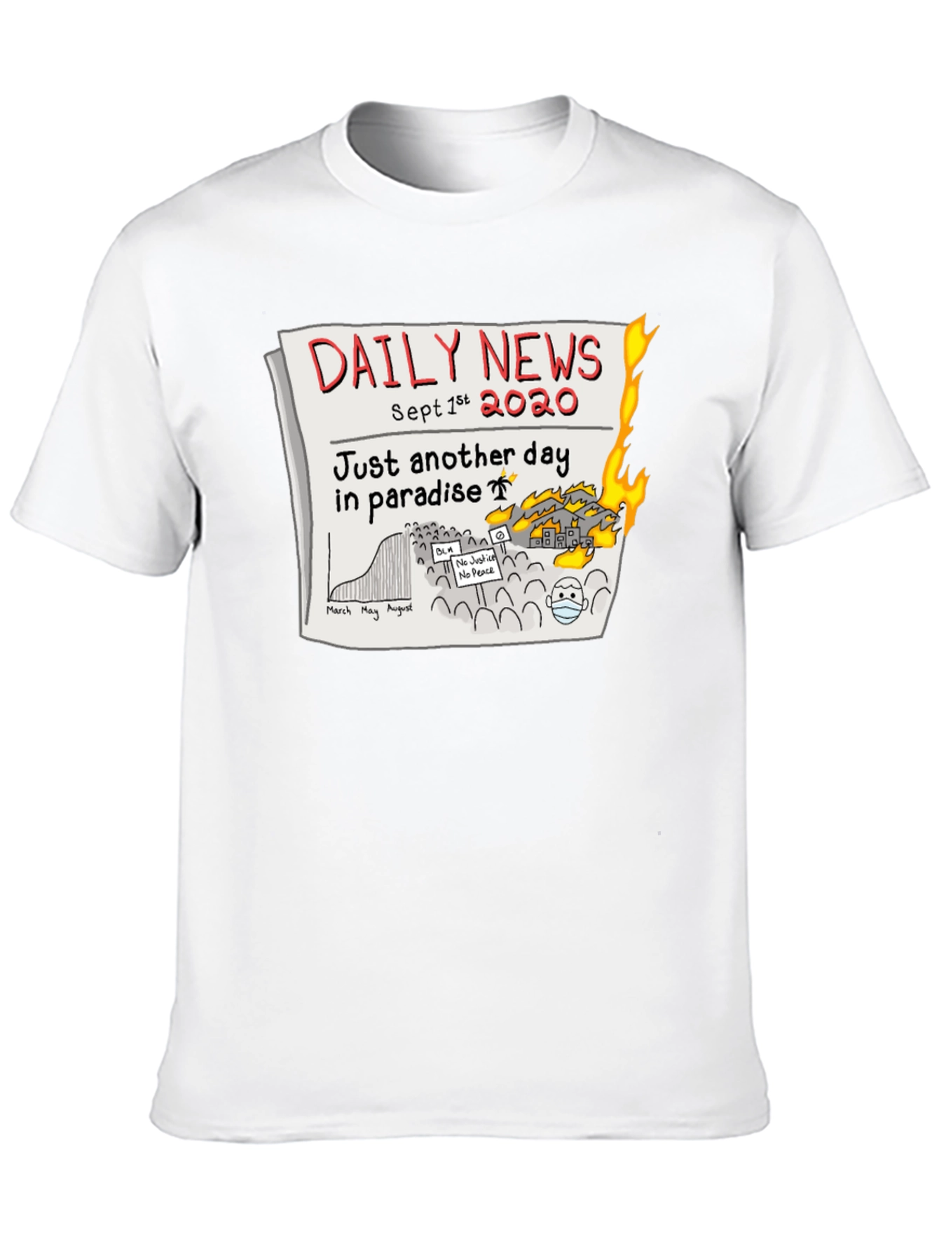 Daily News 2020 T-Shirt - Another Day in Paradise