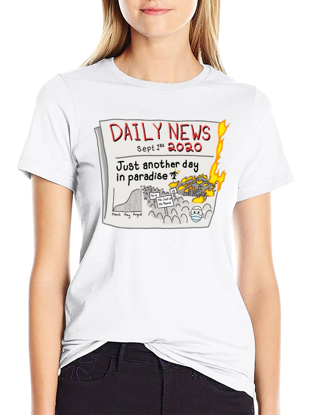 Daily News 2020 T-Shirt - Another Day in Paradise