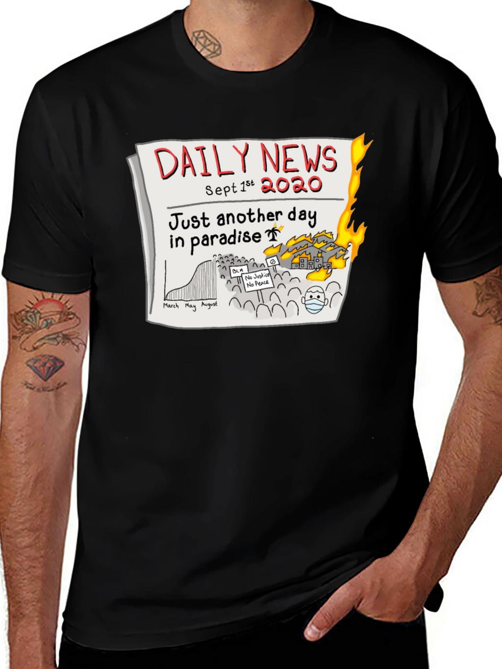 Daily News 2020 T-Shirt - Another Day in Paradise