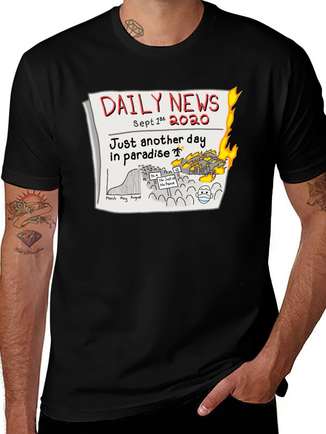 Daily News 2020 T-Shirt - Another Day in Paradise