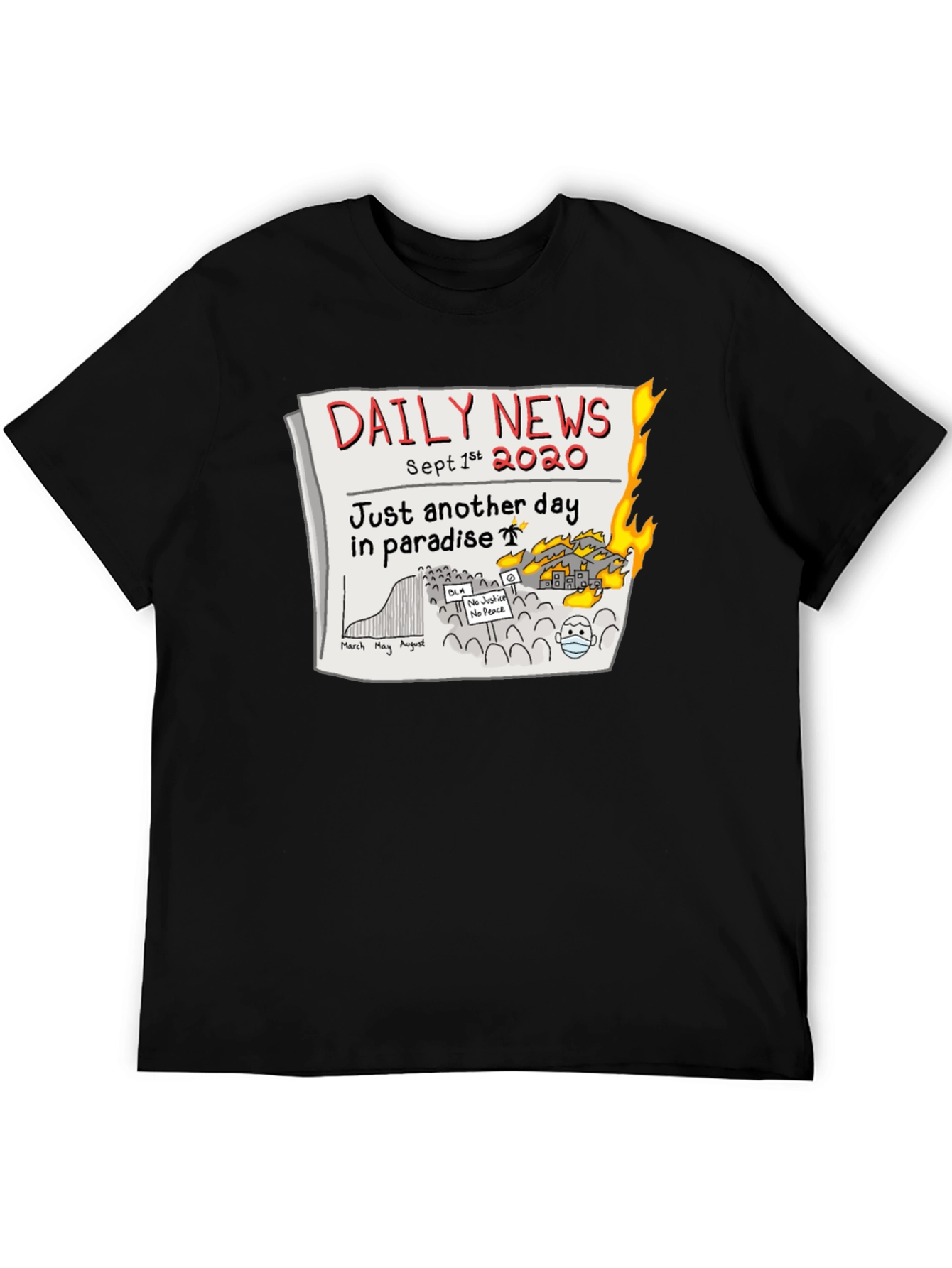 Daily News 2020 T-Shirt - Another Day in Paradise