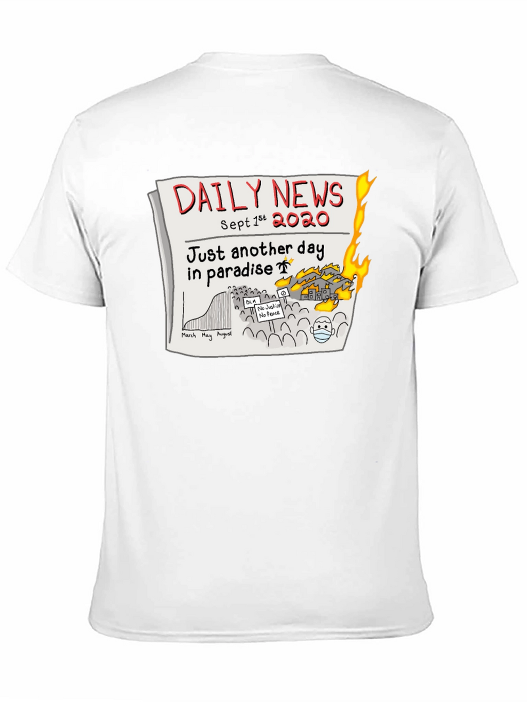 Daily News 2020 T-Shirt - Another Day in Paradise