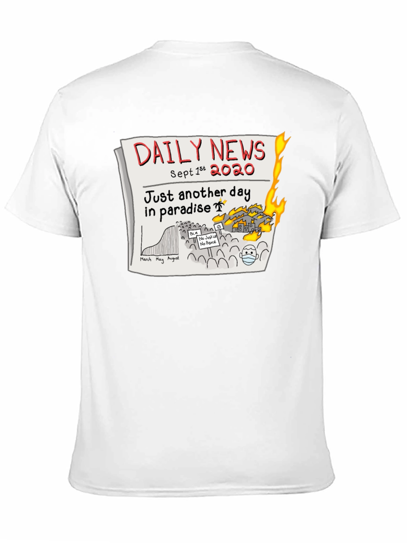 Daily News 2020 T-Shirt - Another Day in Paradise