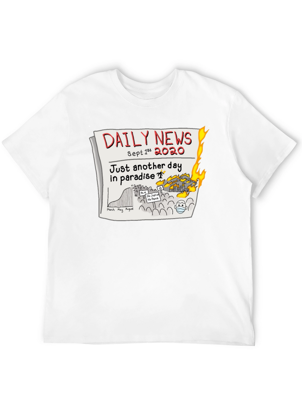 Daily News 2020 T-Shirt - Another Day in Paradise