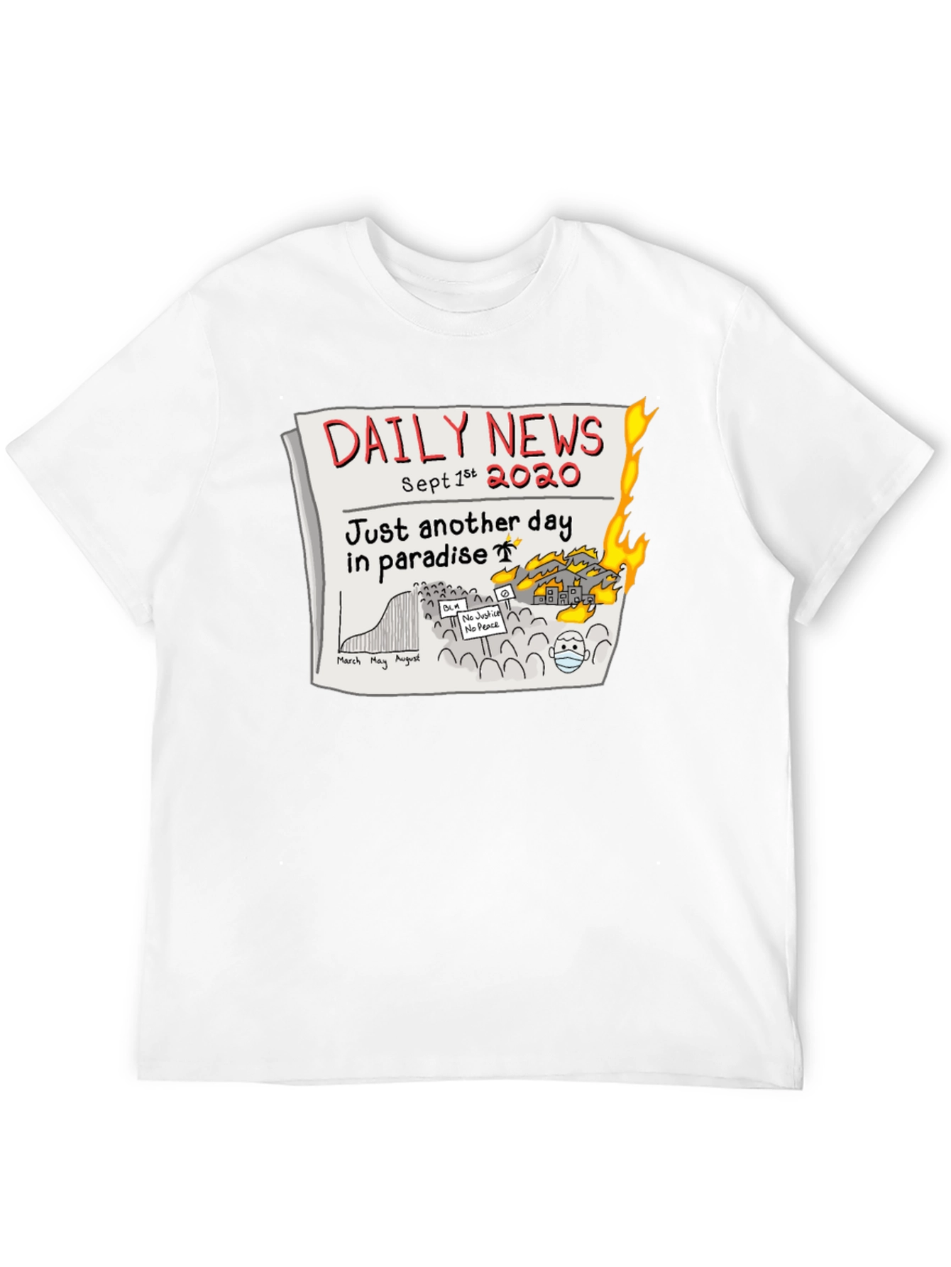 Daily News 2020 T-Shirt - Another Day in Paradise