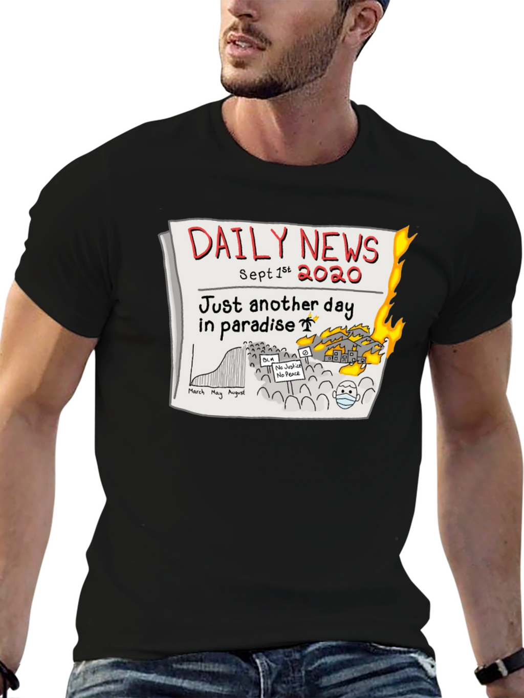 Daily News 2020 T-Shirt - Another Day in Paradise