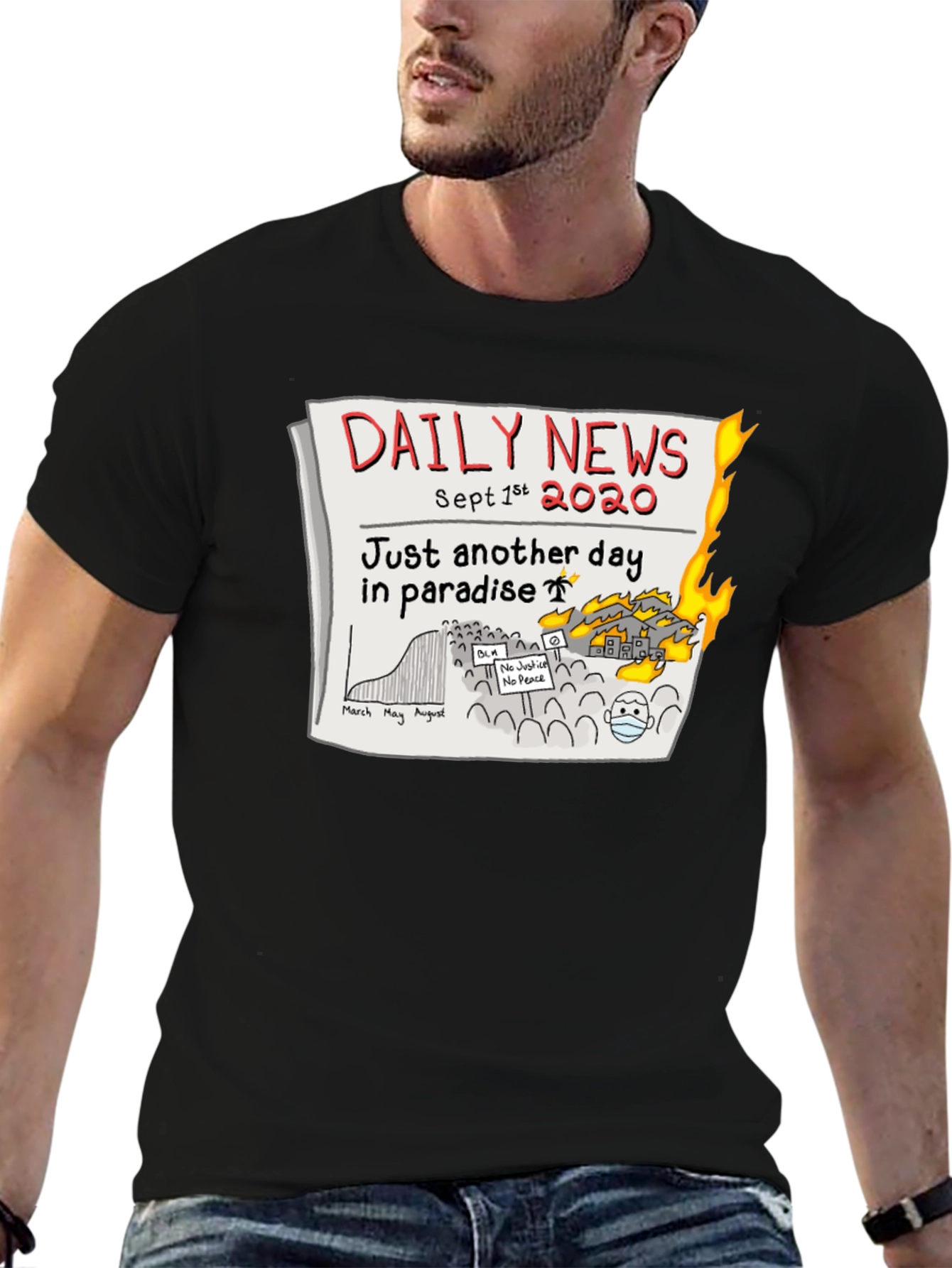 Daily News 2020 T-Shirt - Another Day in Paradise