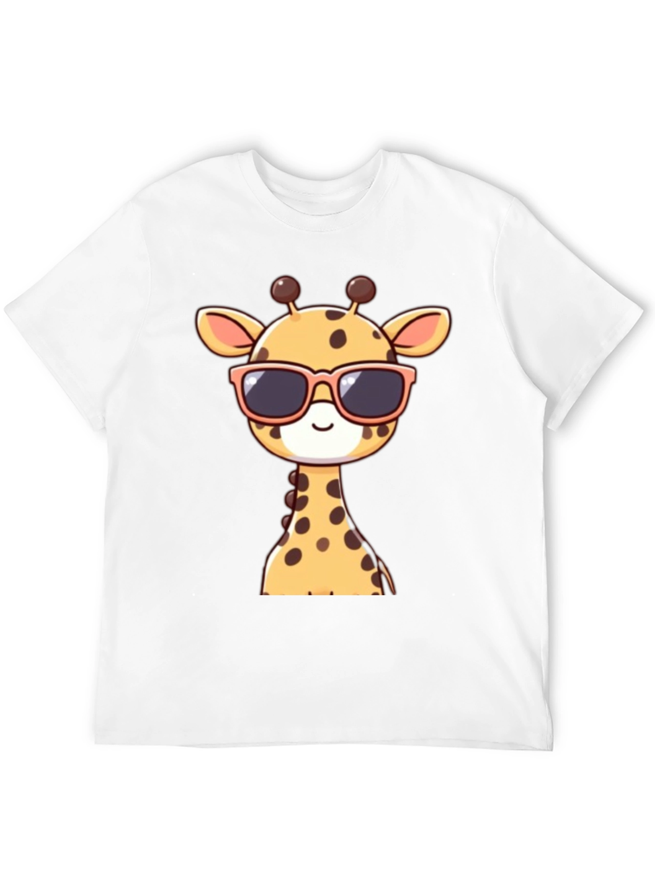 Cool Giraffe Graphic Tee - Stylish Black T-Shirt