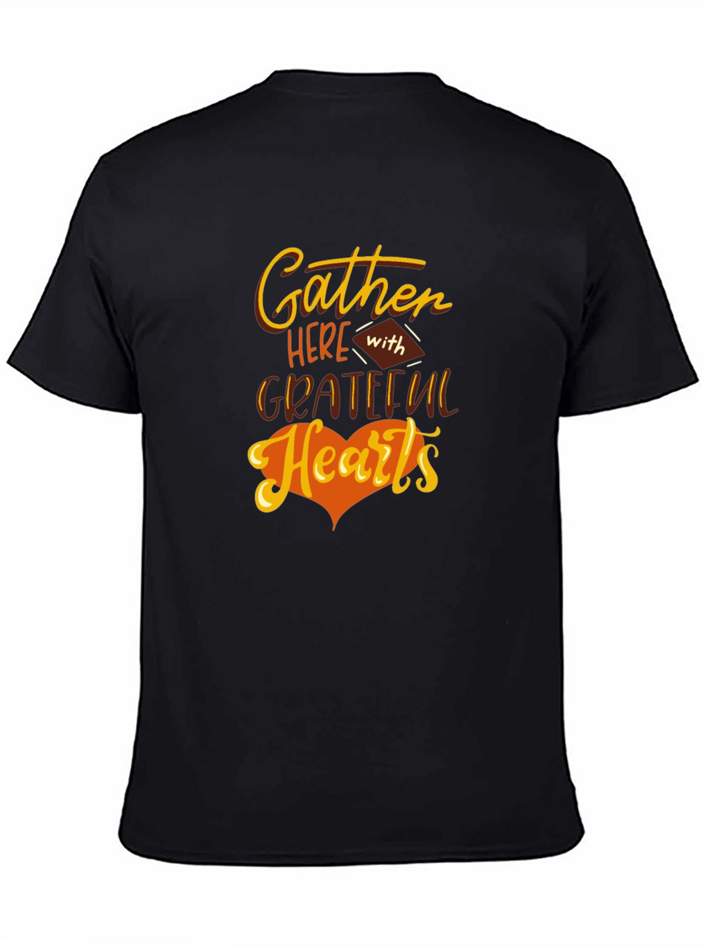 Gather Here With Grateful Hearts Thanksgiving T-Shirt