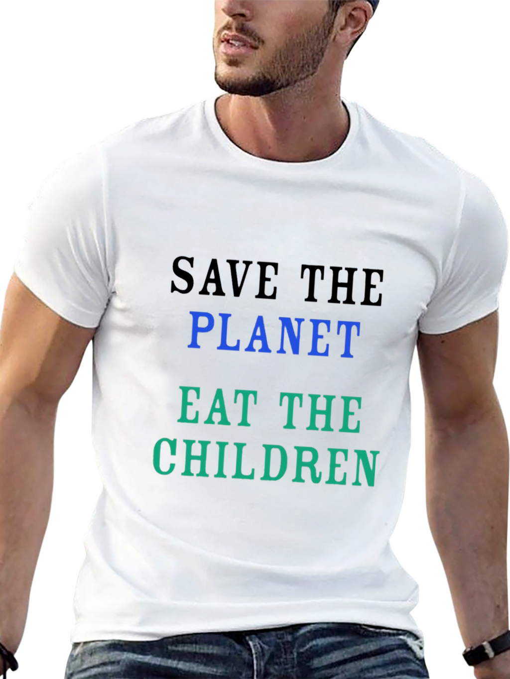 Save the Planet Slogan Tee