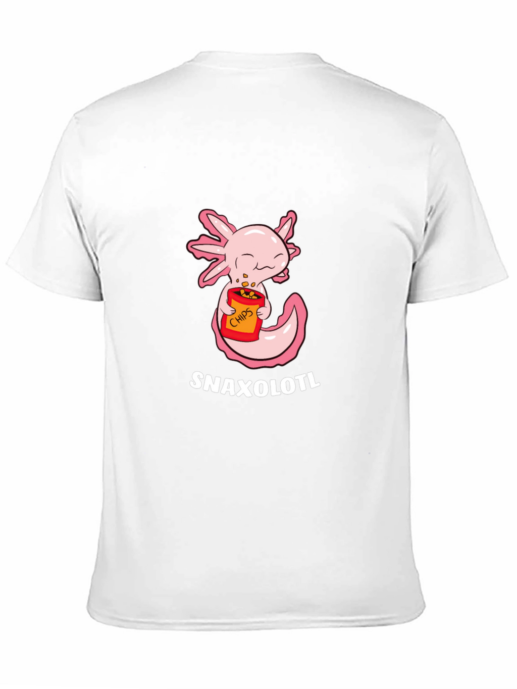 Snaxolotl T-Shirt - Cute Axolotl Eating Chips!