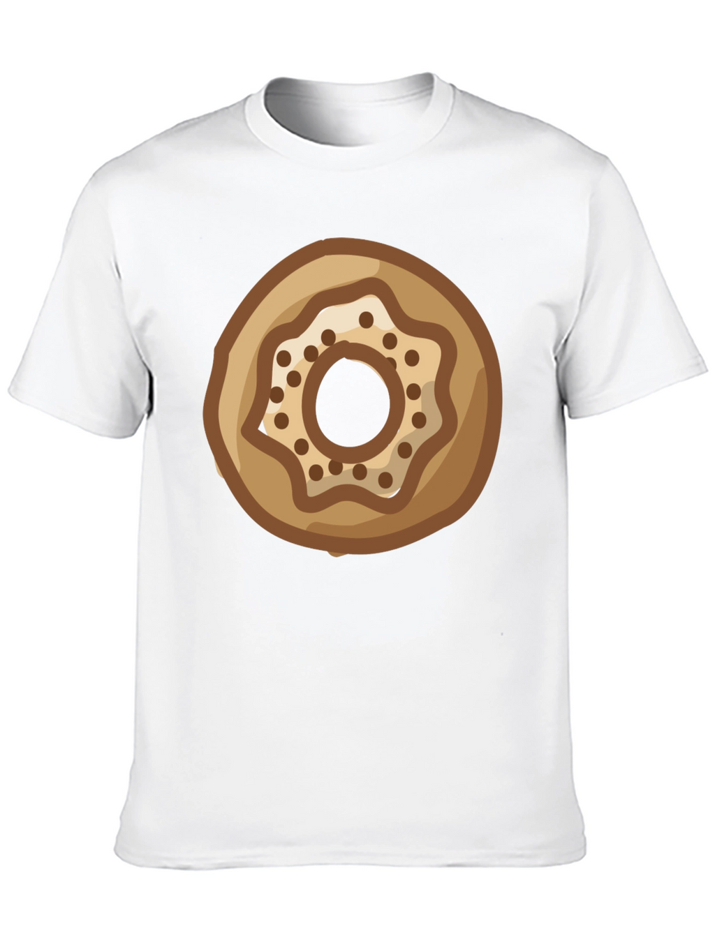Donut Graphic Print Black T-Shirt