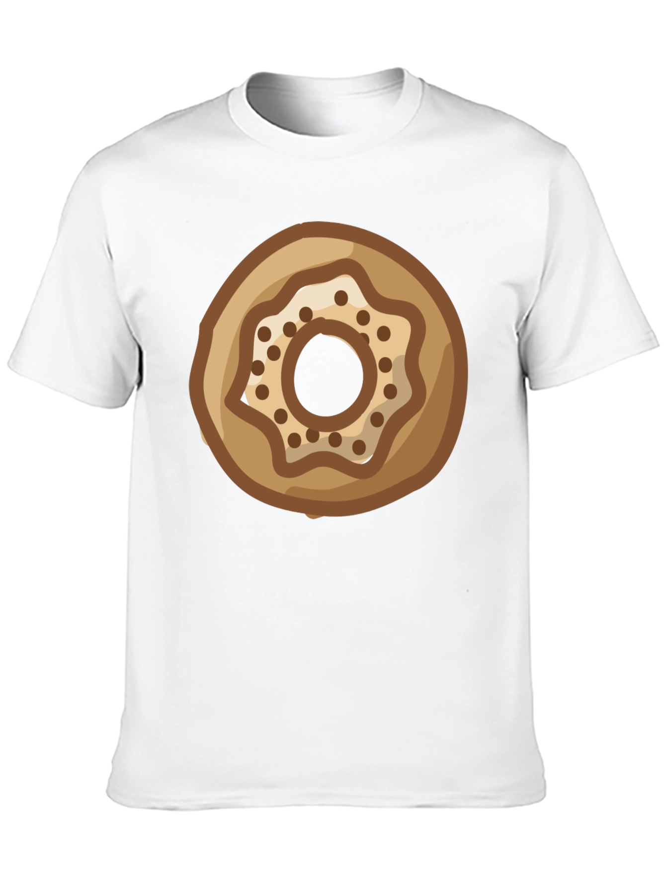 Donut Graphic Print Black T-Shirt