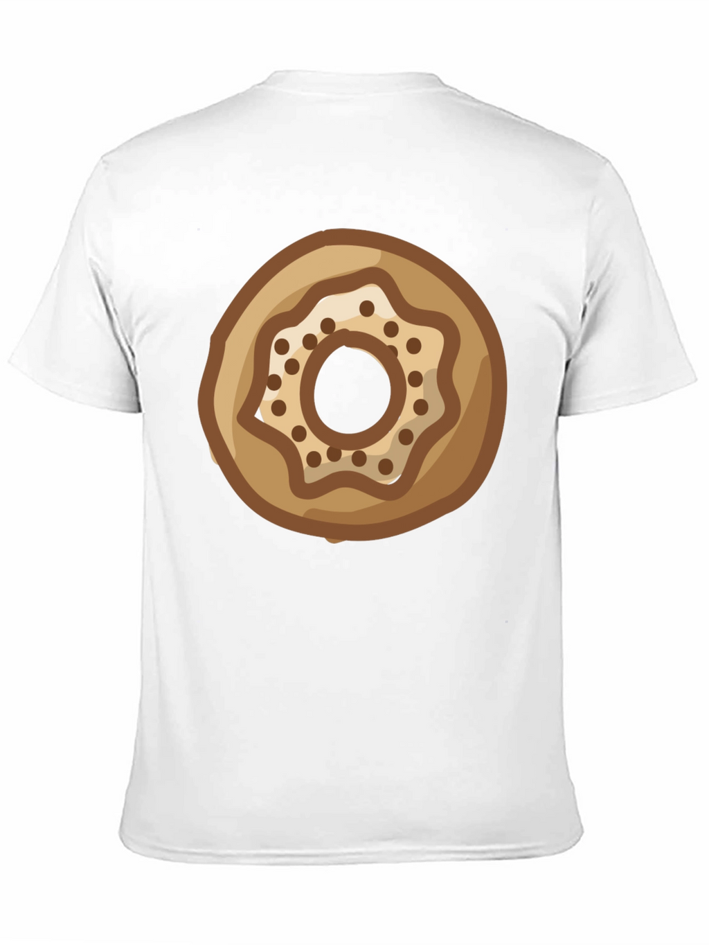 Donut Graphic Print Black T-Shirt