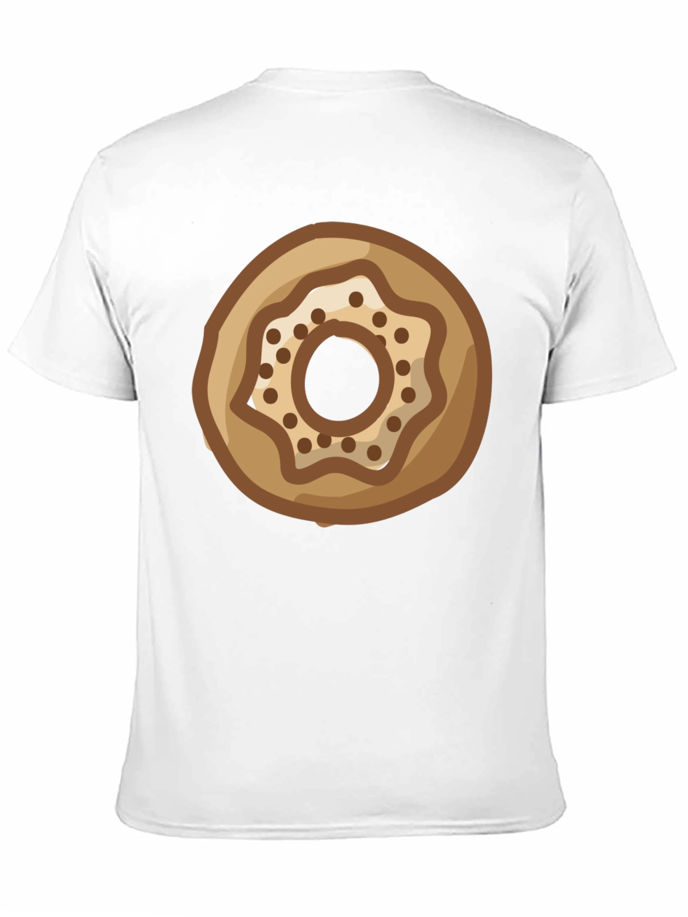 Donut Graphic Print Black T-Shirt