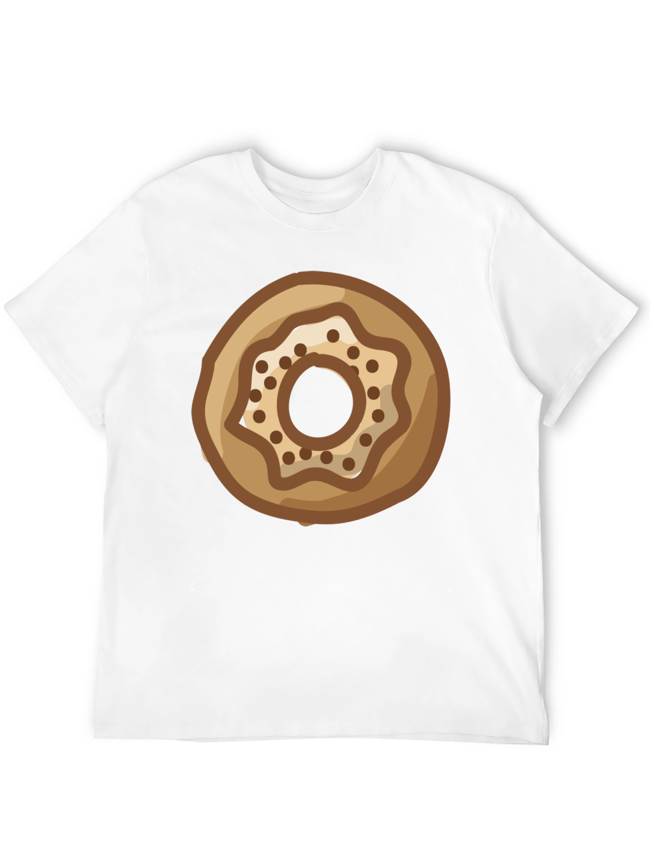 Donut Graphic Print Black T-Shirt