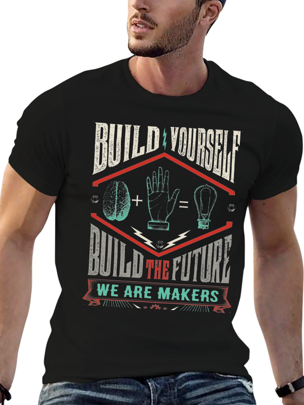 Build Yourself T-Shirt - Maker Design
