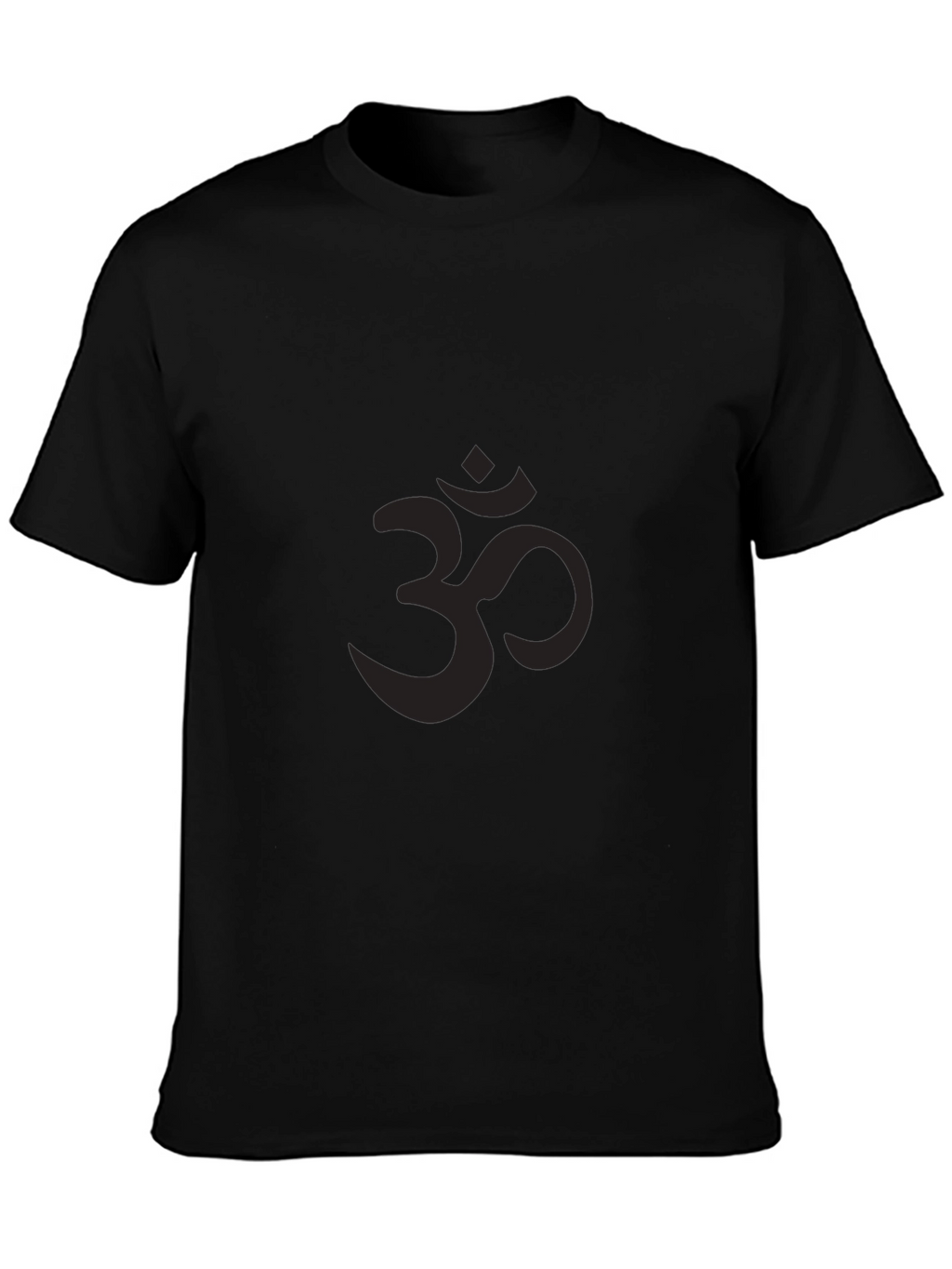 Mens Black Om Symbol T-Shirt