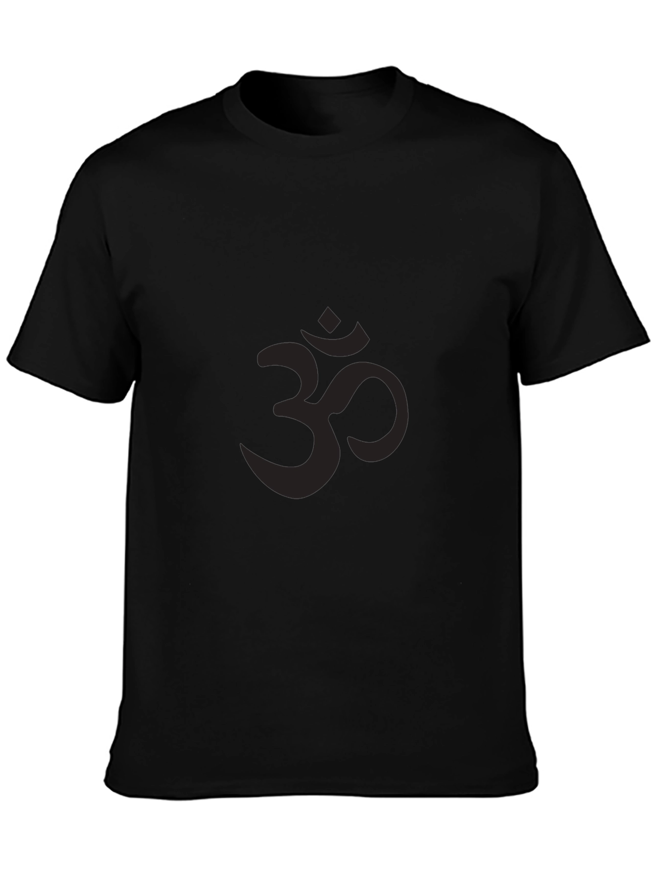 Mens Black Om Symbol T-Shirt