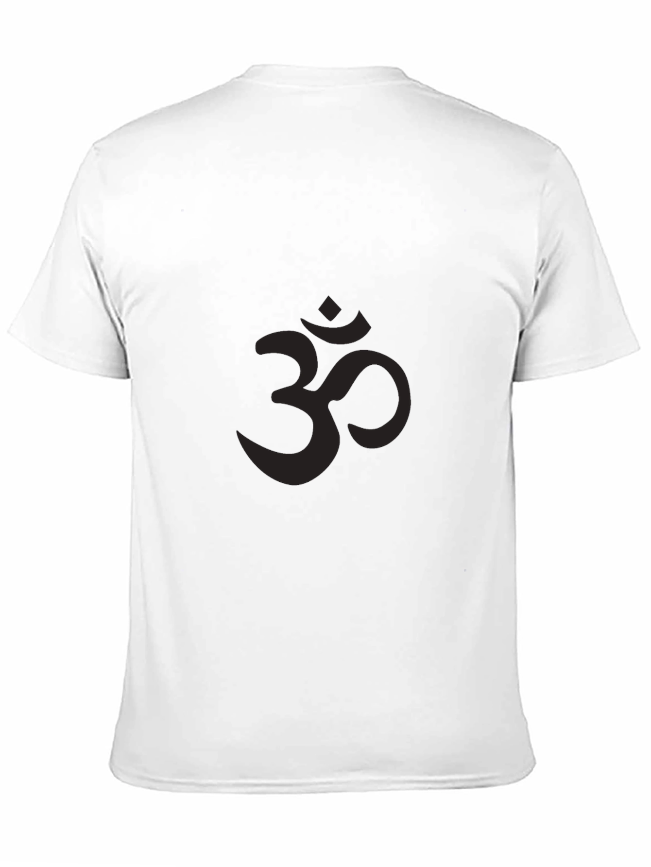 Mens Black Om Symbol T-Shirt