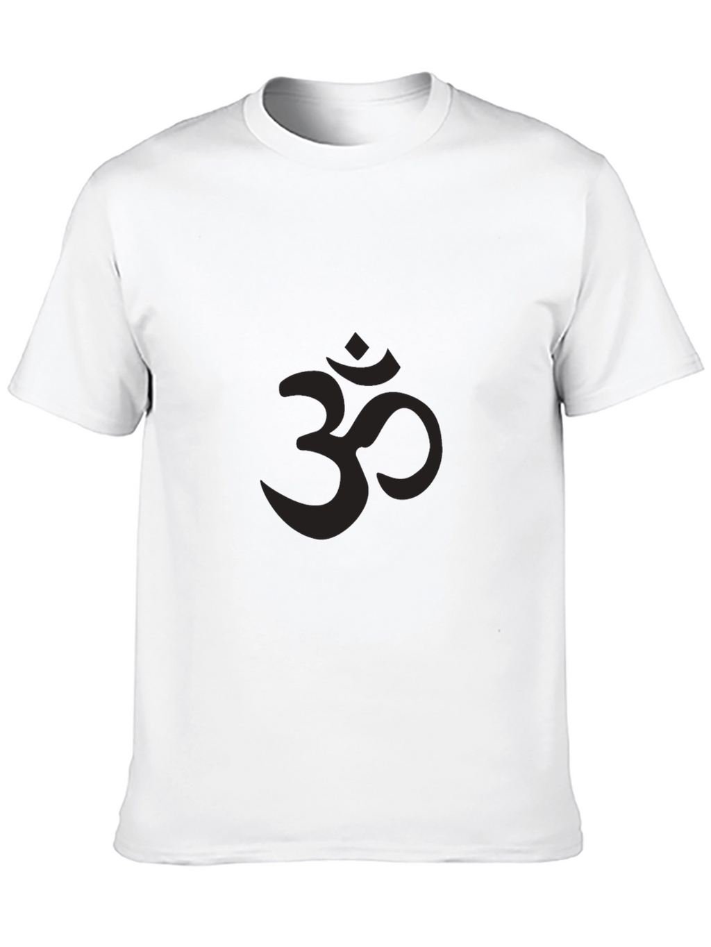 Mens Black Om Symbol T-Shirt
