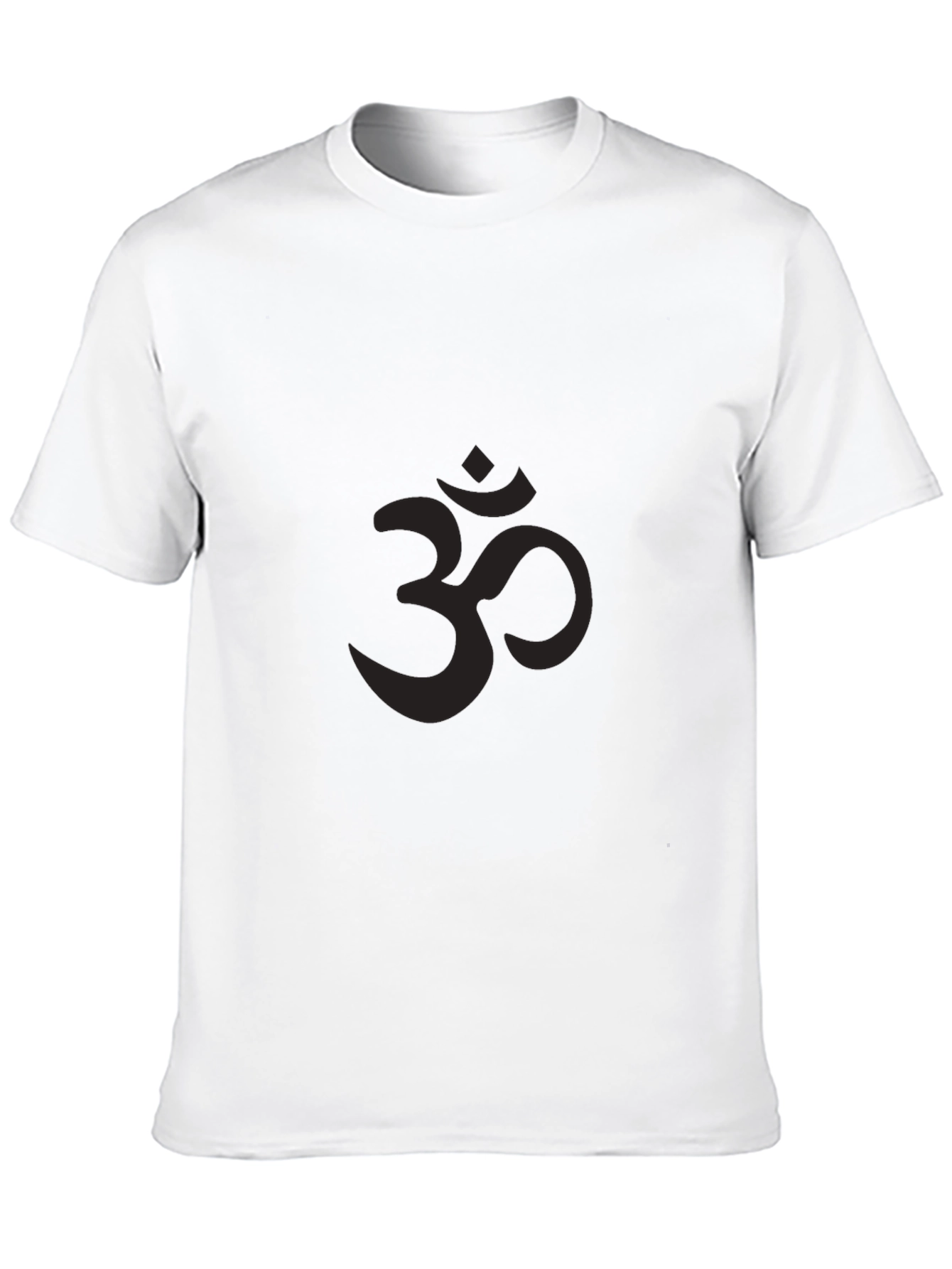 Mens Black Om Symbol T-Shirt