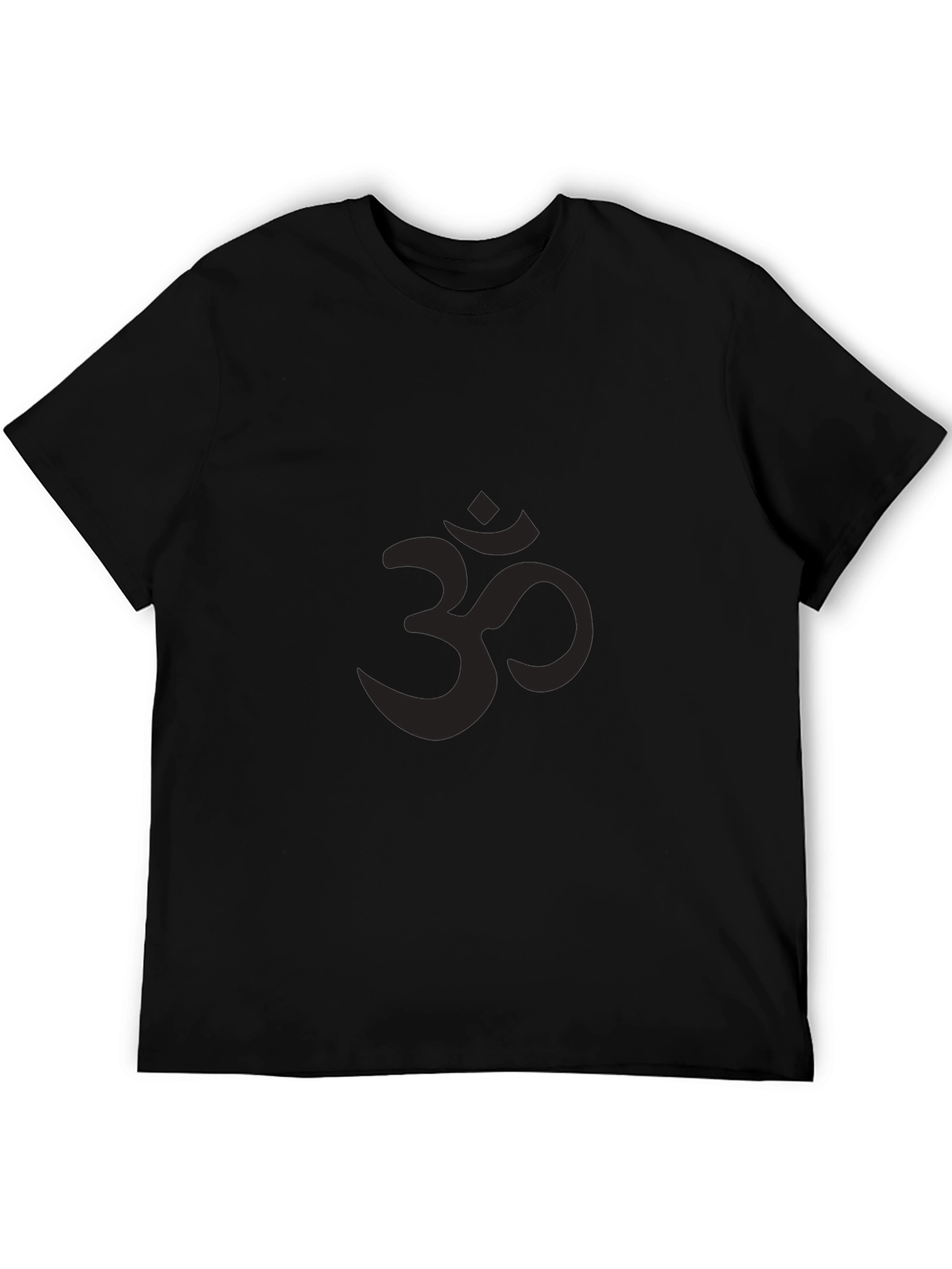Mens Black Om Symbol T-Shirt