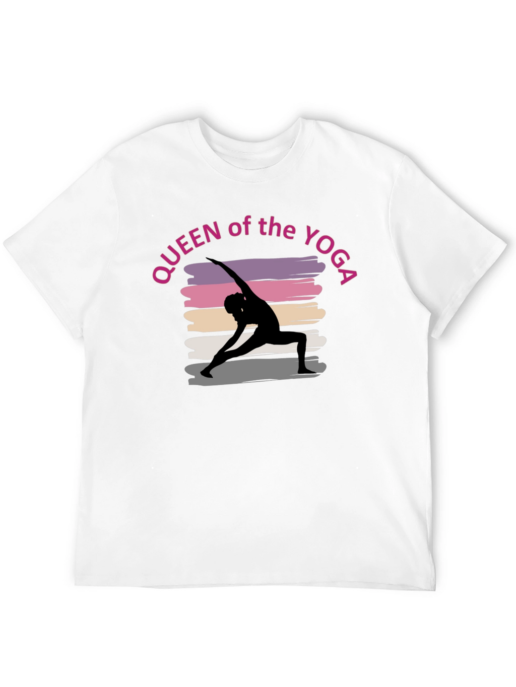 Queen of the Yoga T-Shirt - Stylish Black Tee