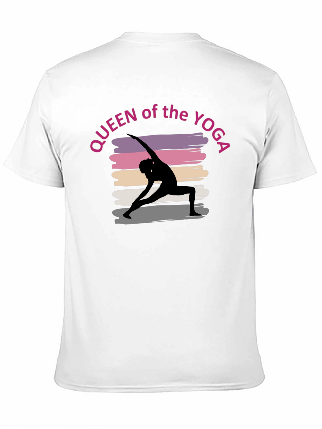 Queen of the Yoga T-Shirt - Stylish Black Tee