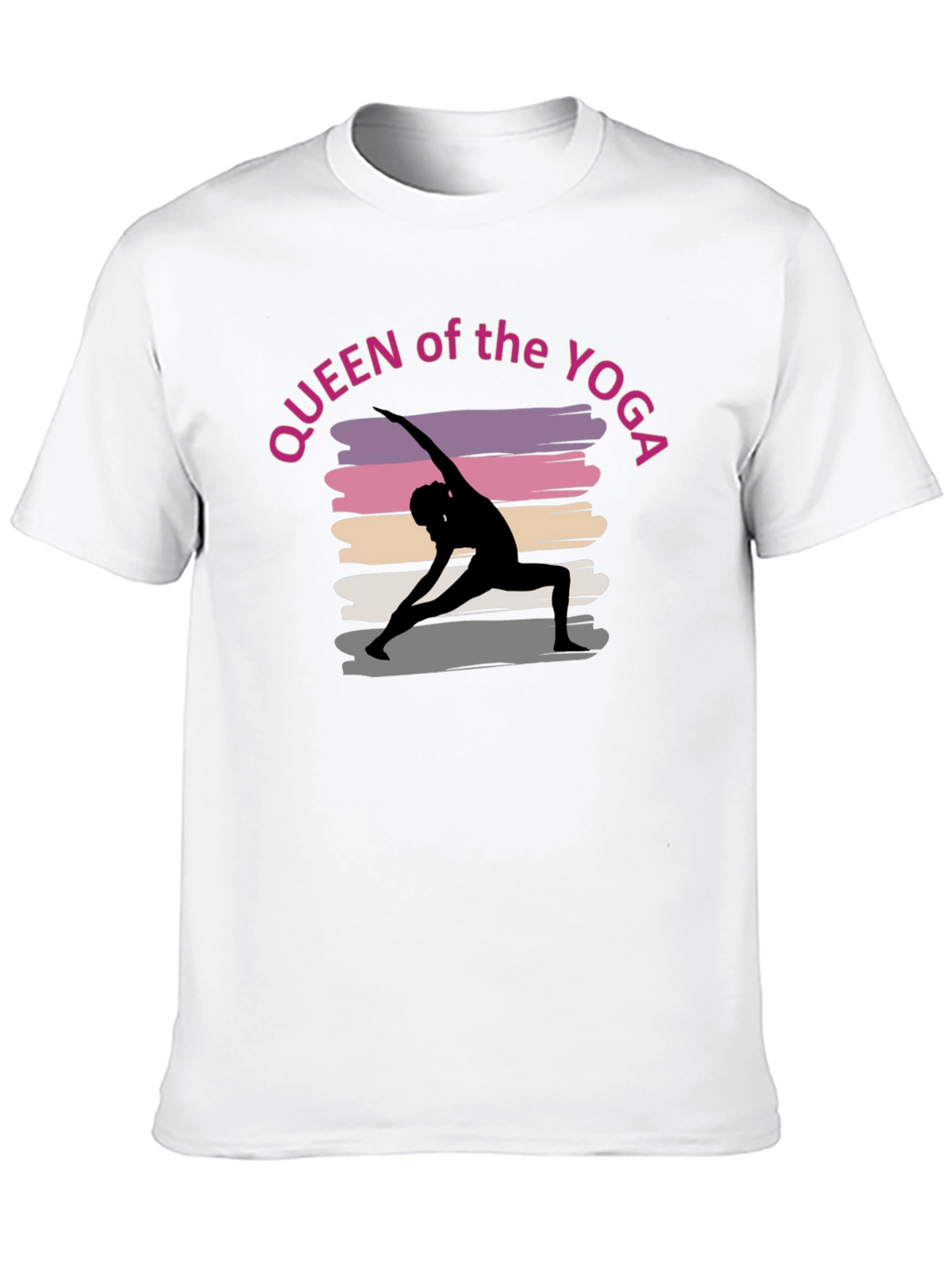Queen of the Yoga T-Shirt - Stylish Black Tee