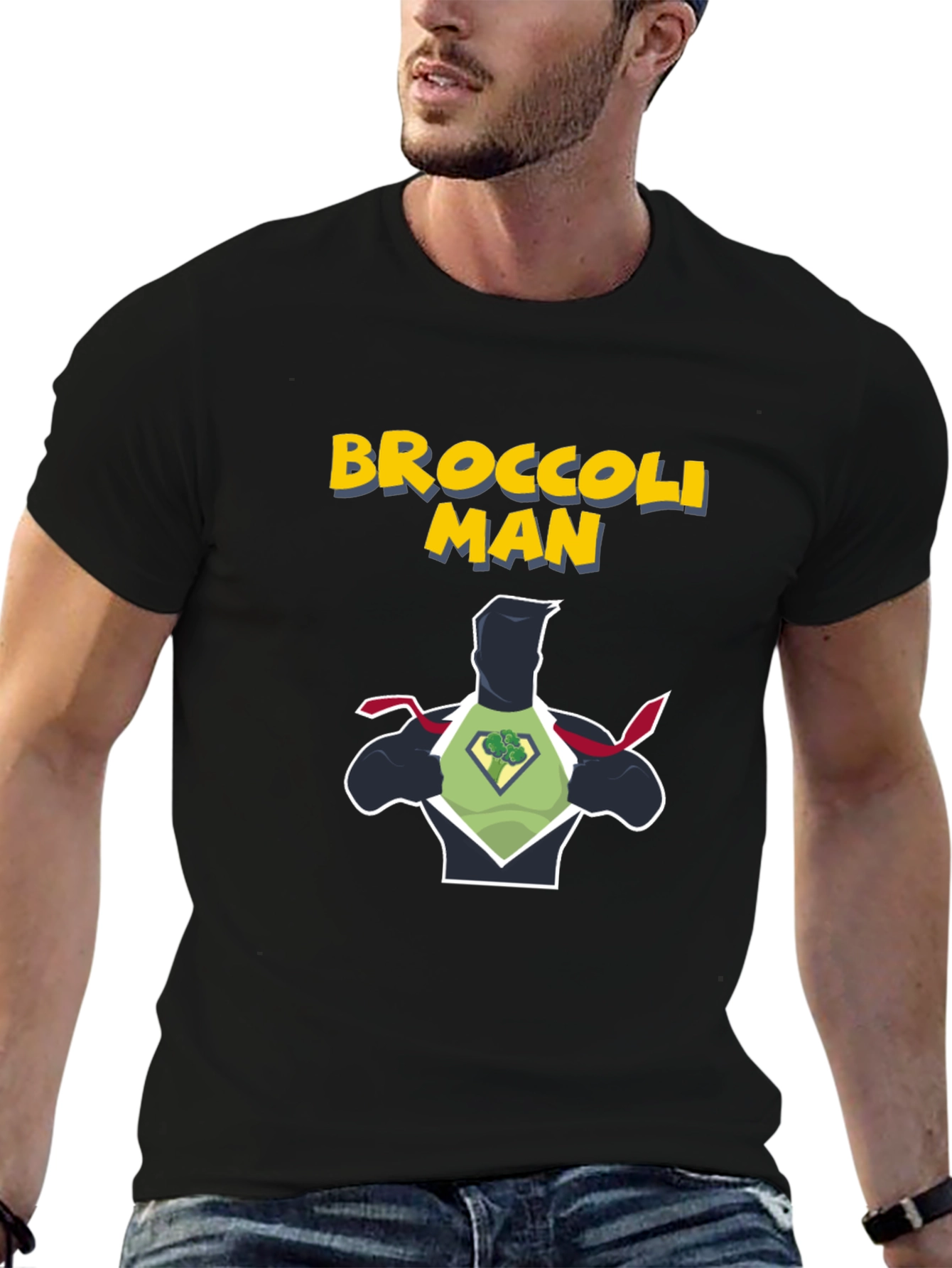 Broccoli Man Graphic T-Shirt