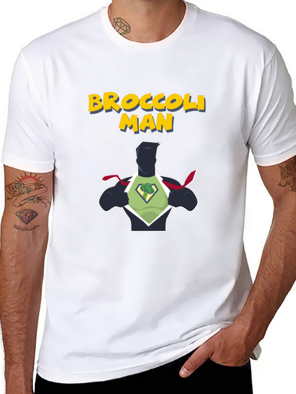 Broccoli Man Graphic T-Shirt