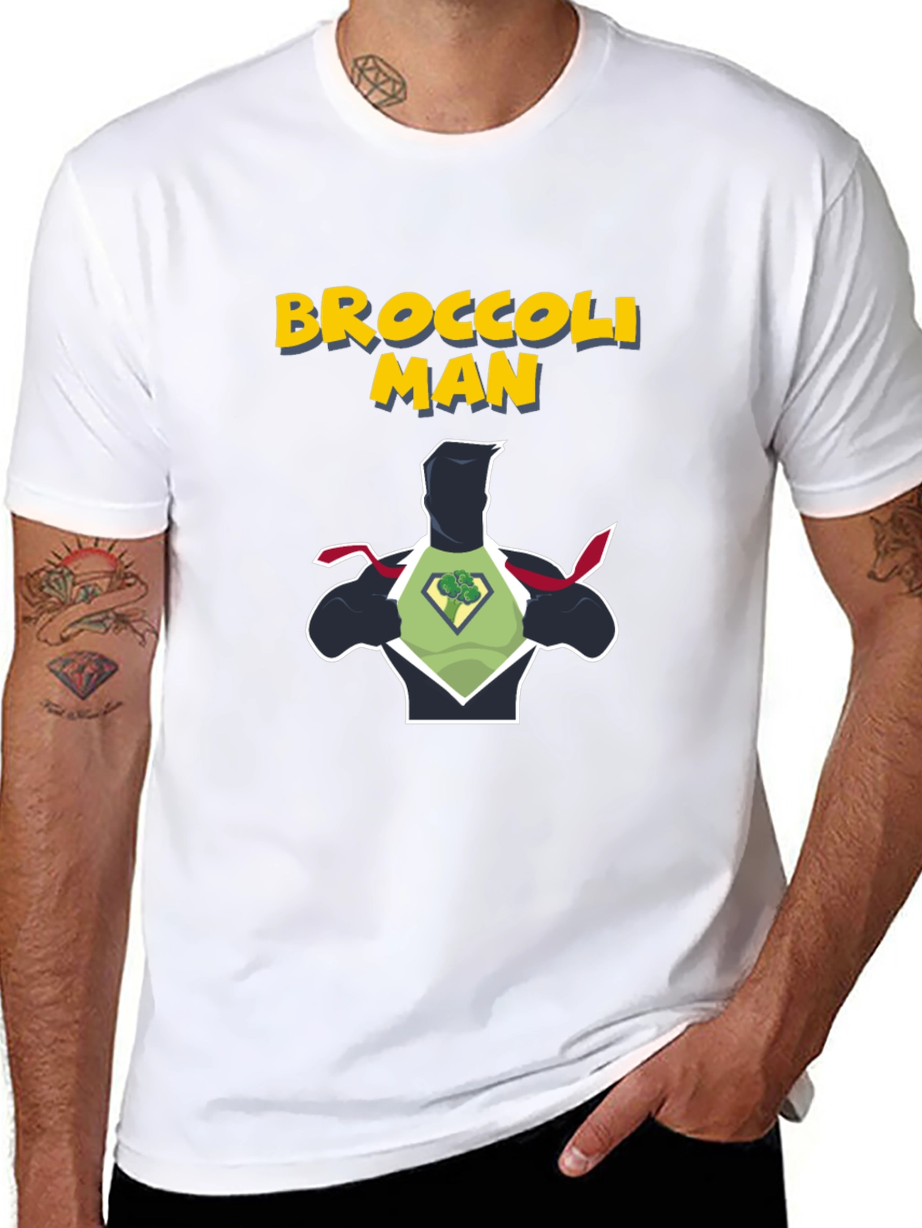 Broccoli Man Graphic T-Shirt