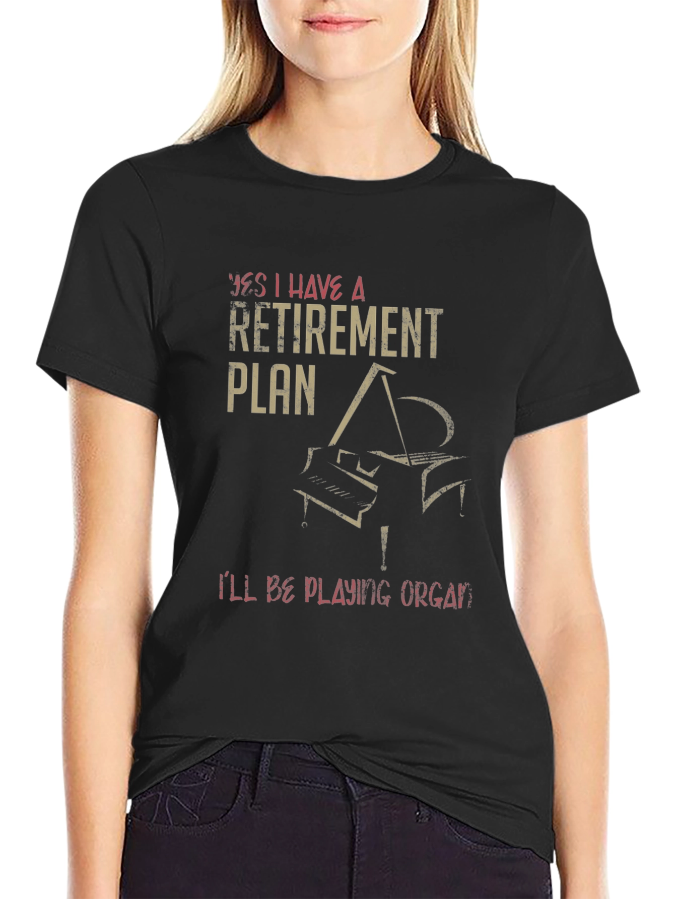 Retirement Plan Piano T-Shirt - Musician Gift