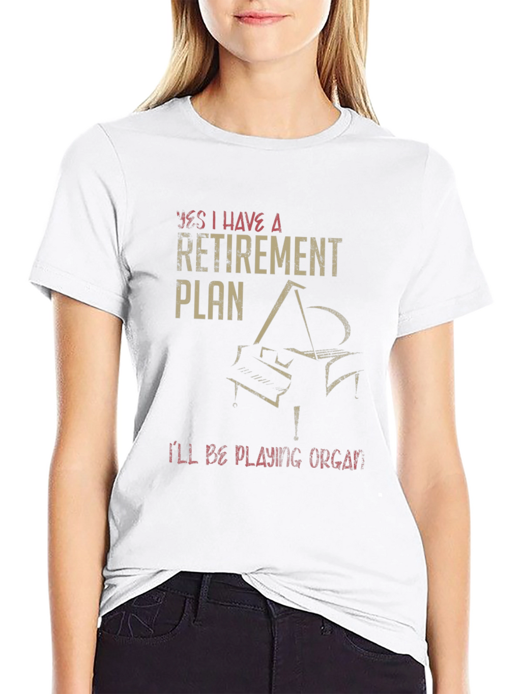 Retirement Plan Piano T-Shirt - Musician Gift