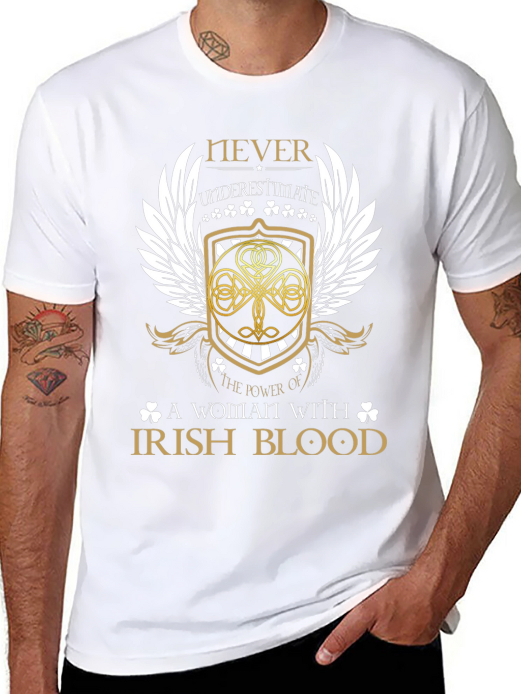 Irish Blood Womens Graphic T-Shirt