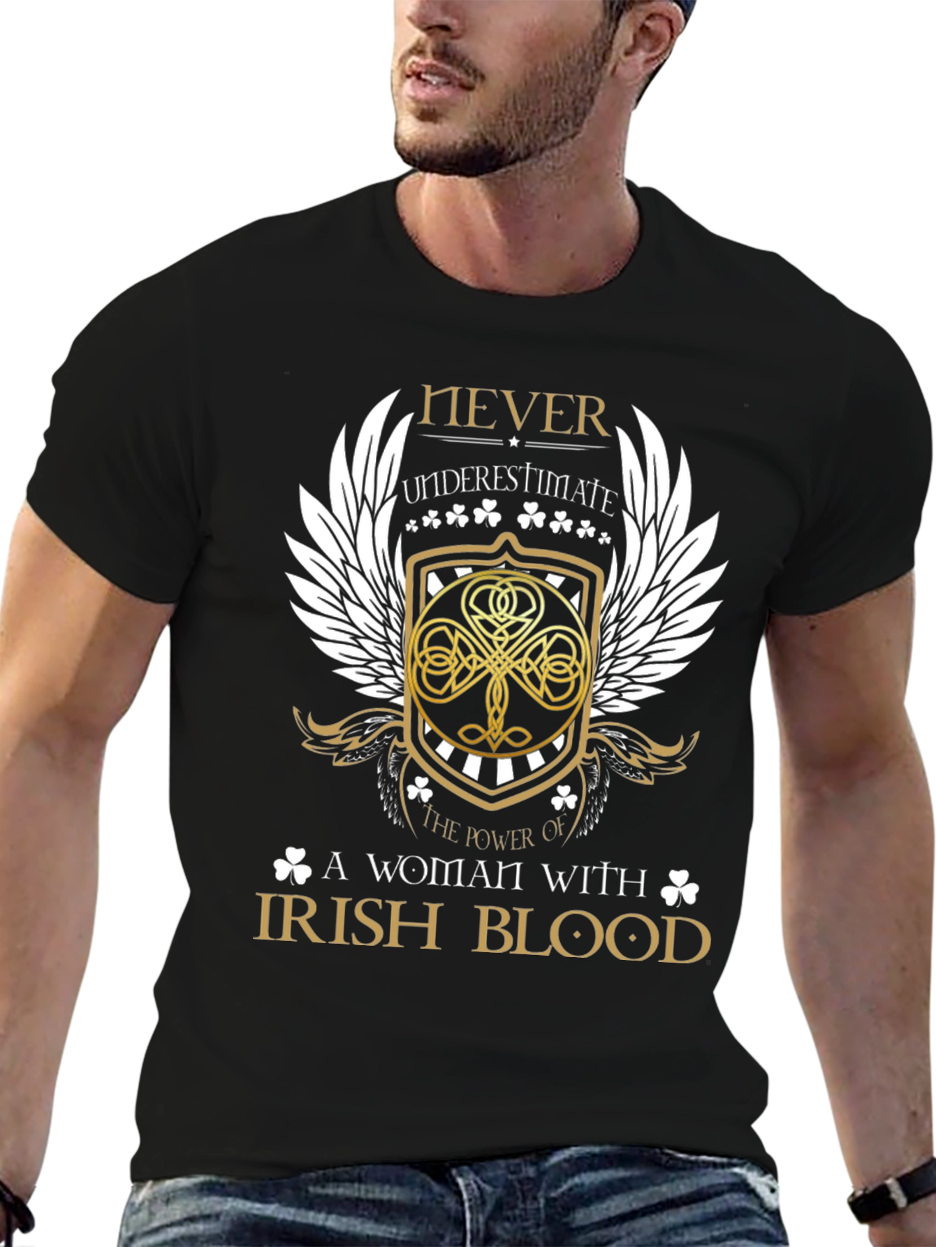 Irish Blood Womens Graphic T-Shirt