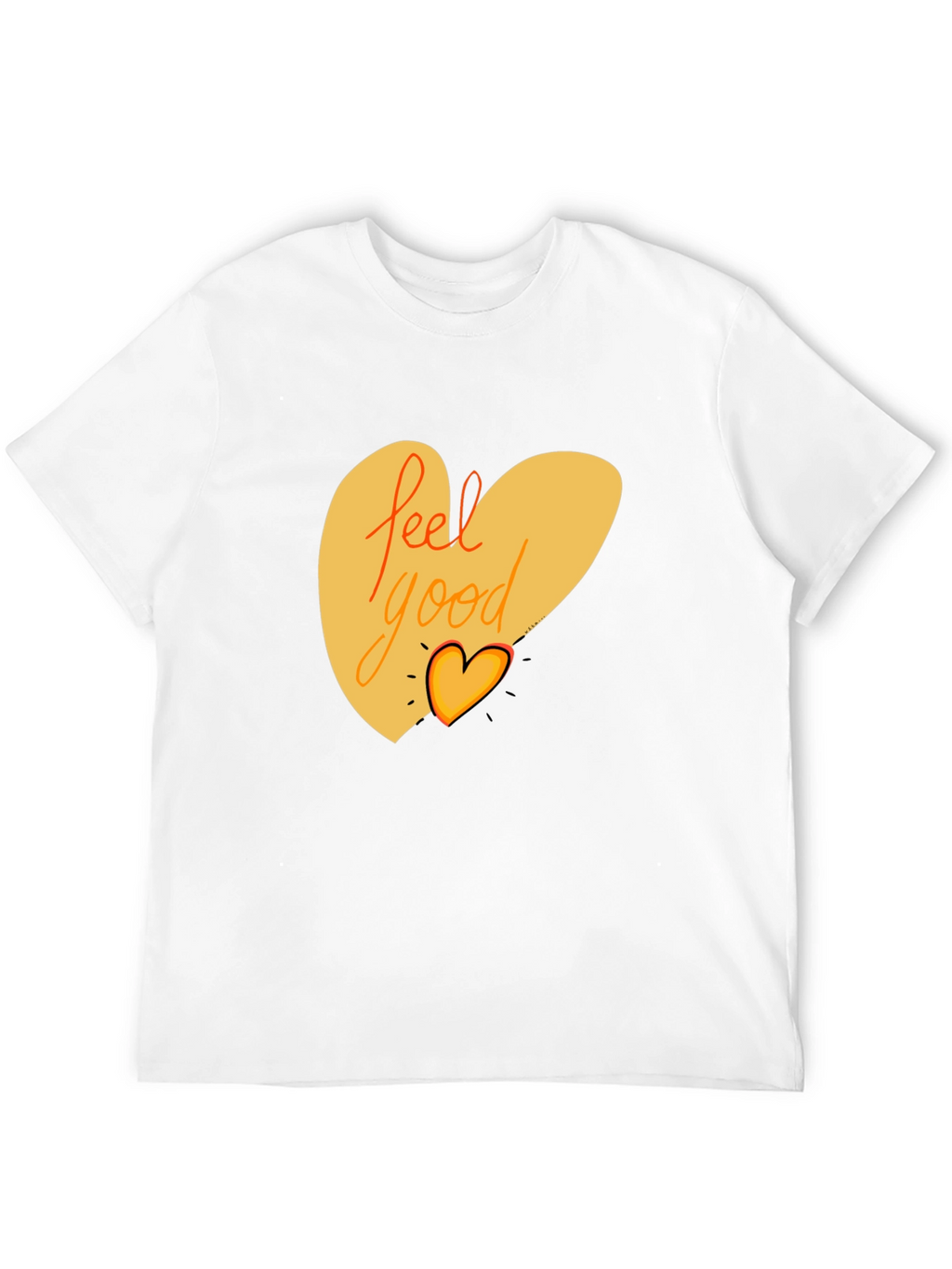 Feel Good Graphic Tee - Black Cotton Blend Shirt