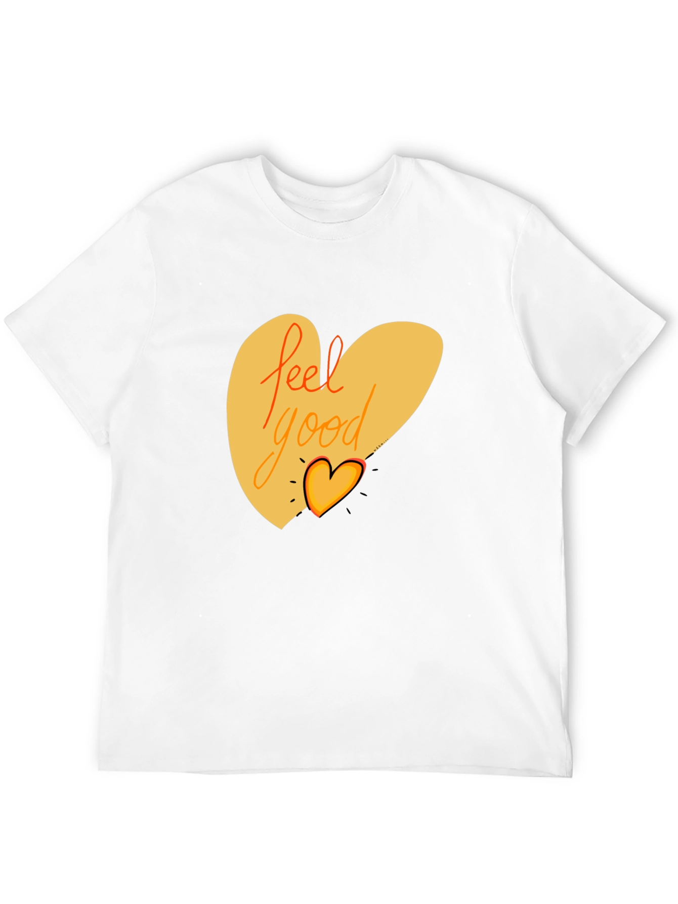 Feel Good Graphic Tee - Black Cotton Blend Shirt