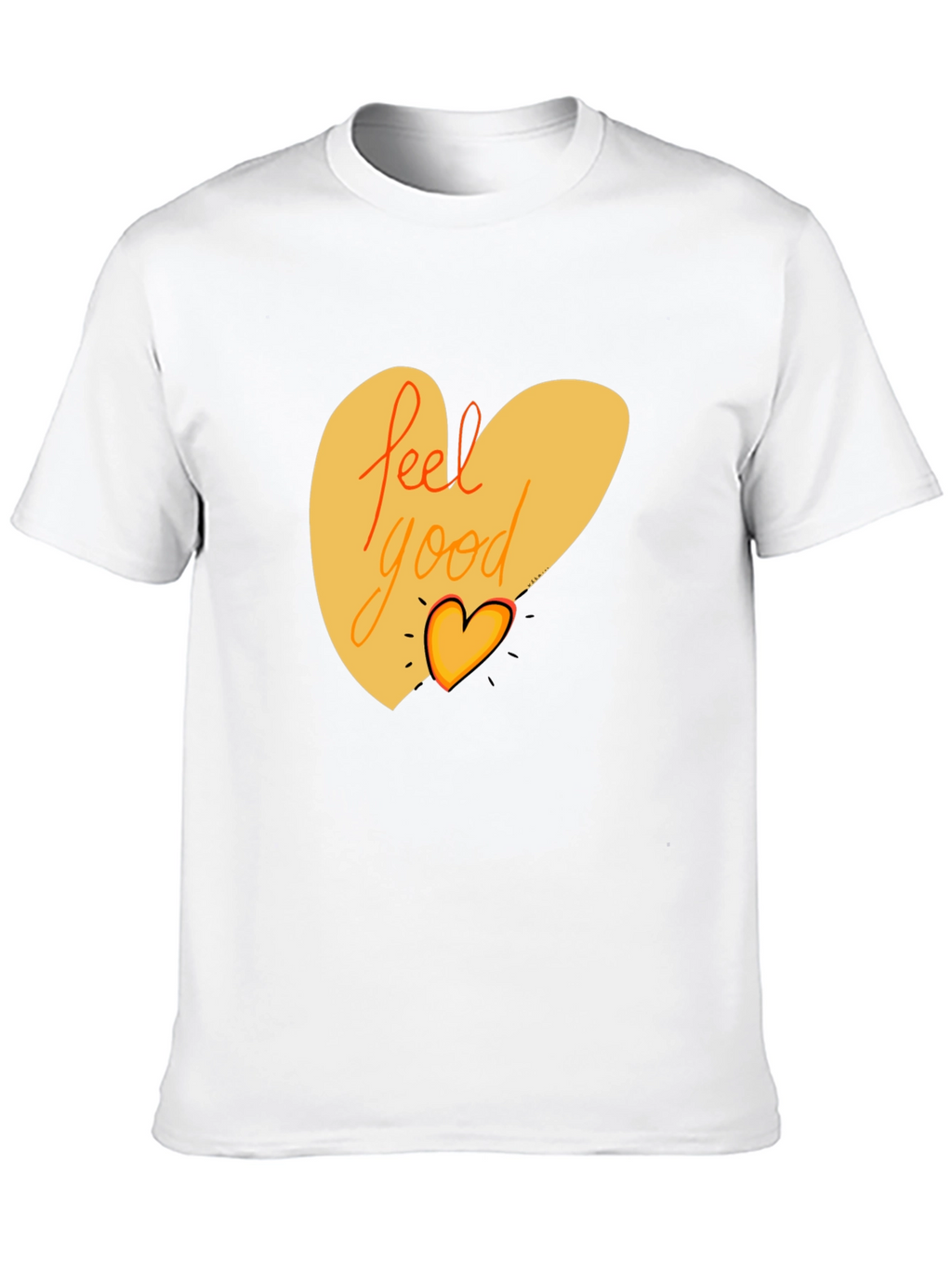 Feel Good Graphic Tee - Black Cotton Blend Shirt