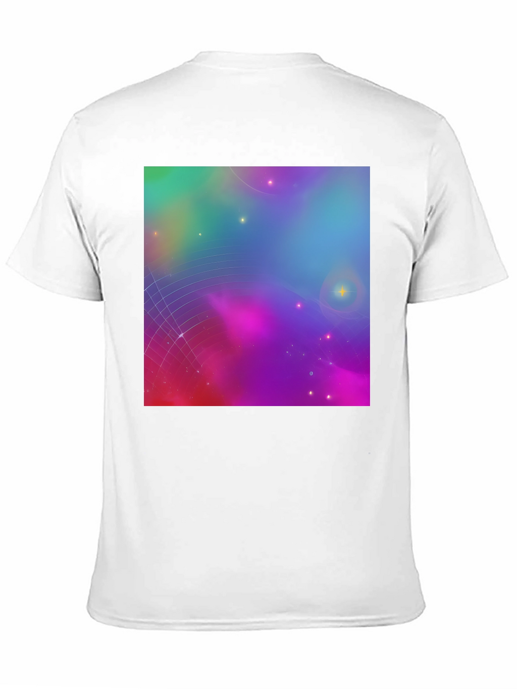 Galaxy Print Black Tee
