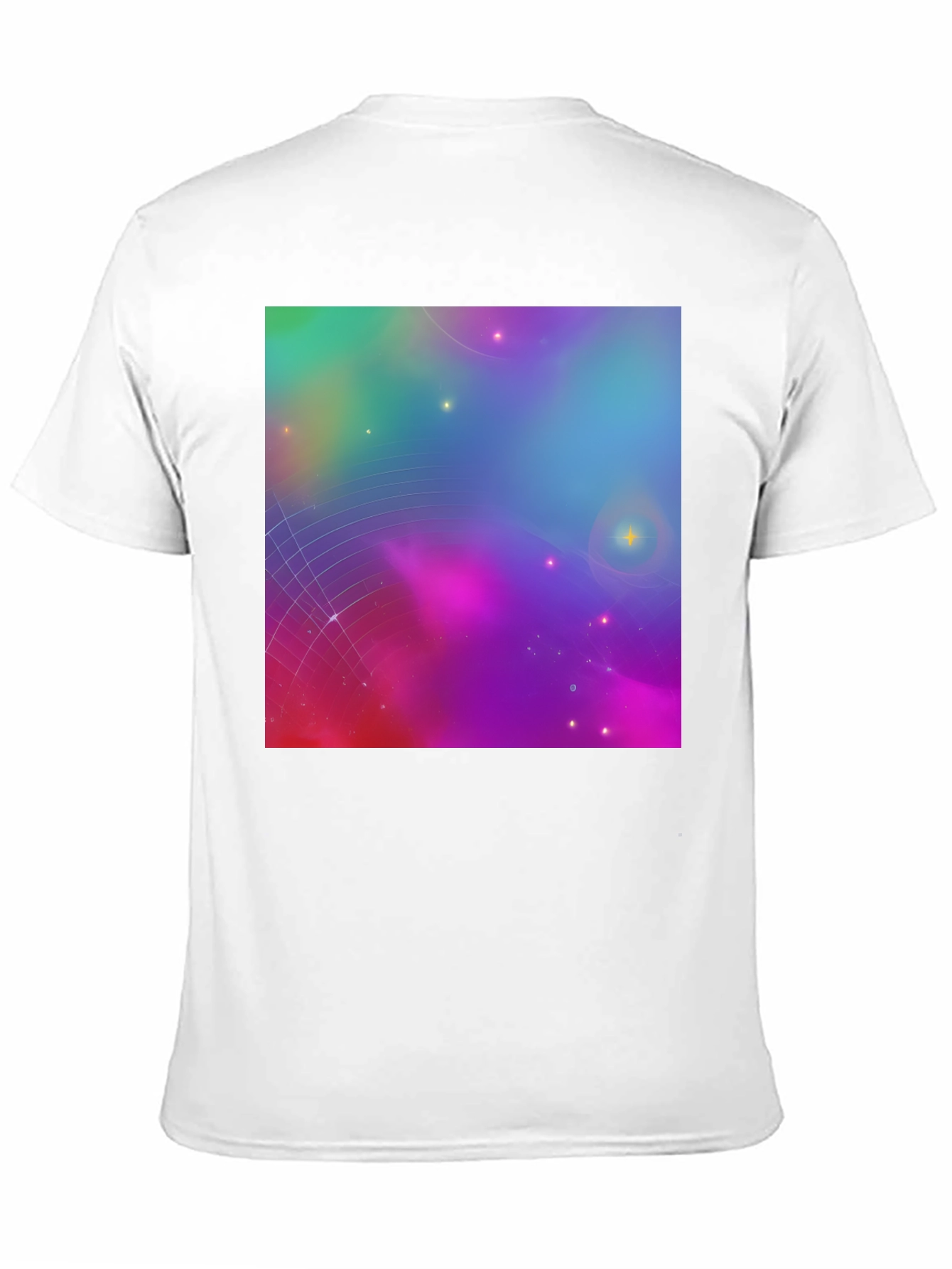 Galaxy Print Black Tee