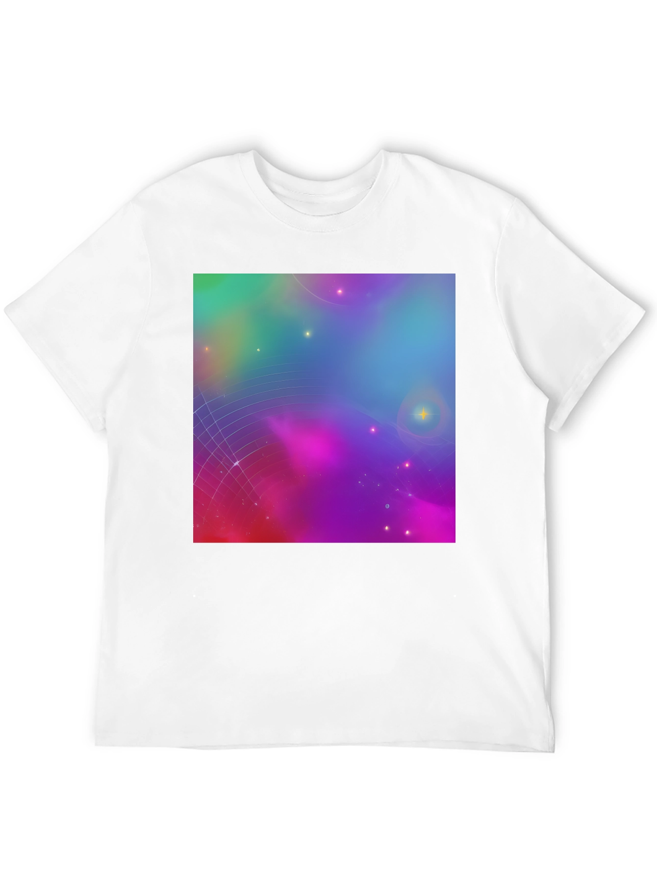 Galaxy Print Black Tee