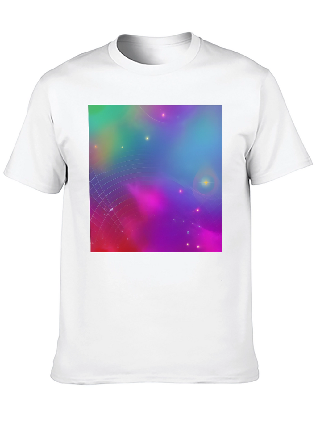 Galaxy Print Black Tee